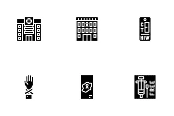 Hiv And Aids Disease Icon Pack