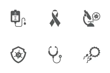 HIV And AIDS Icon Pack