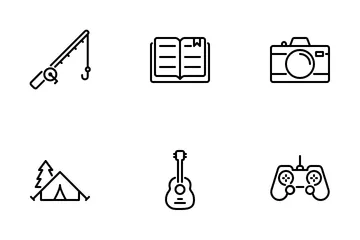 Hobbies And Free Time Icon Pack