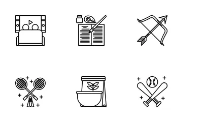 Hobbies And Interest Icon Pack