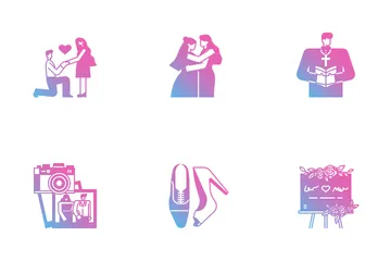 Hochzeit Icon Pack