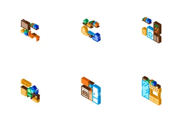 Inicio Habitaciones Muebles Icon Pack