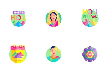 Holi Festival Icon Pack