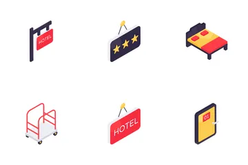 Holidays Hotel And Tour Icon Pack