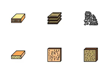 Holzindustrielle Holzproduktion Symbolpack