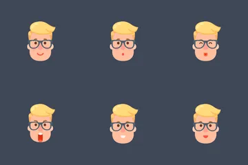 Hombre Emoji 3 Paquete de Iconos