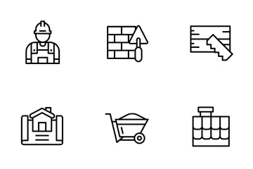 Home And Building Renovation Icon Pack