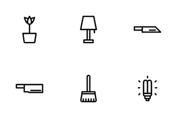 Home Appliances And Furniture Icon Pack