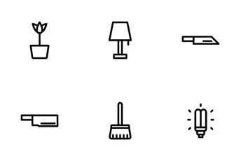 Home Appliances And Furniture Icon Pack