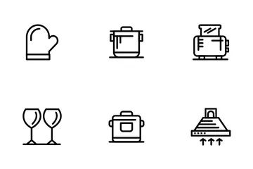 Home Appliances And Kitchen Icon Pack