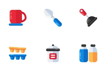 Home Appliances And Kitchen Utensils Icon Pack