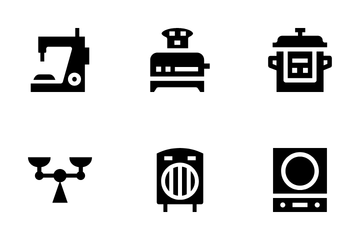 Home Appliances Basic Icon Pack