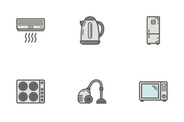 Home Appliances Filled Outline Icon Pack