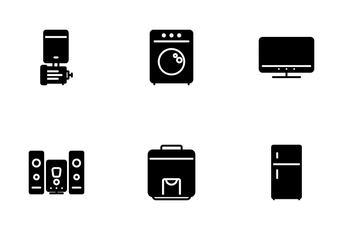 Home Electronic Equipment Icon Pack