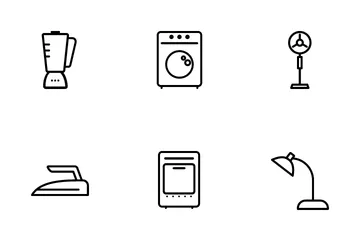 Home Electronic Equipment Icon Pack