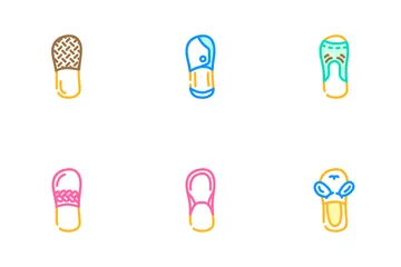 Home Footwear Comfortable Shoes Icon Pack