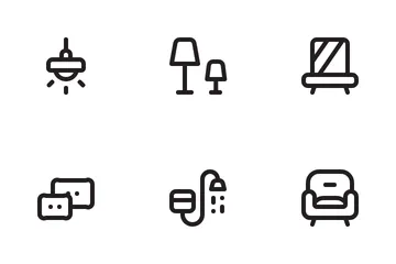 Home Furniture And Interior Icon Pack