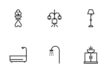 Home Furniture Appliance Icon Pack