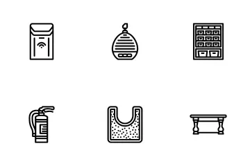 Home Interior House Design Icon Pack