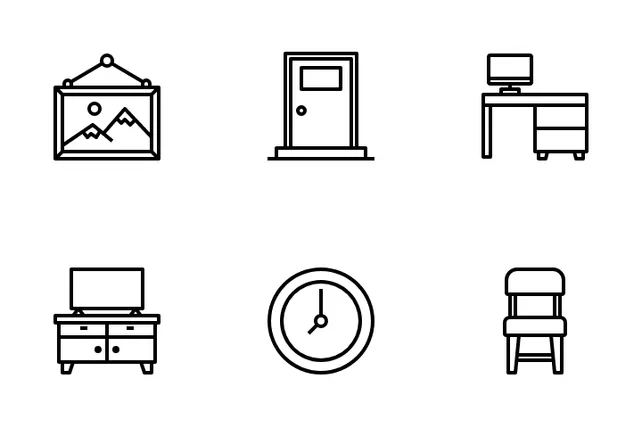 Download Home Living Icon pack Available in SVG, PNG & Icon Fonts