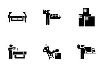 Home Moving Services Icon Pack