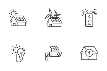 Home Renewable Energy Icon Pack