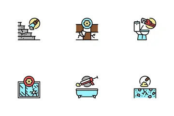 Home Repair Occupation Icon Pack