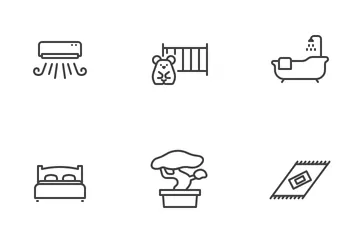 Home Room Decoration Icon Pack