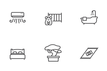 Home Room Decoration Icon Pack
