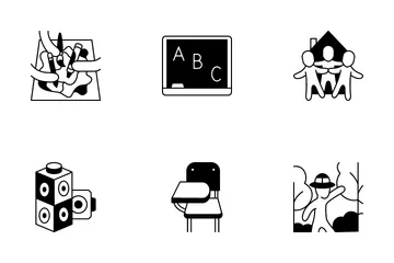 Home Schooling Icon Pack