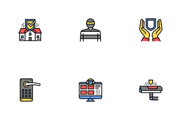 Home Security Device Icon Pack