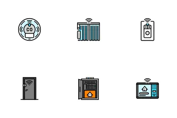 Home Smart Technology Control Icon Pack