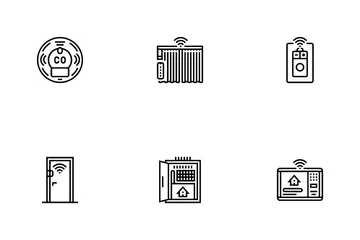 Home Smart Technology Control Icon Pack