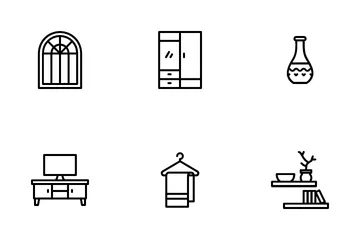 Home Stuffs & Decoration Icon Pack