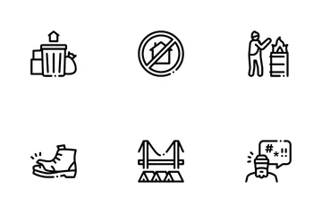 Homeless Beggar People Icon Pack