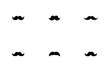 Bigode de homem Pacote de Ícones