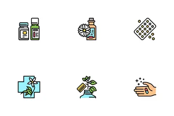 Homeopathy Medicine Icon Pack