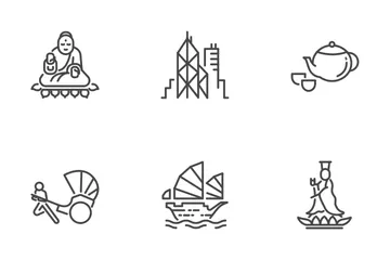 Hongkong Kultur Symbolpack