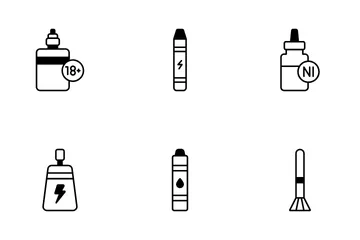 Hookah And Vape Icon Pack