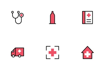 Hôpital et médecine I Pack d'Icônes