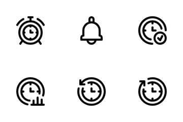 Hora del reloj Paquete de Iconos