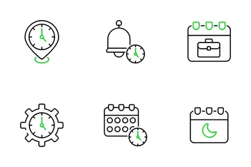 Hora e data Pacote de Ícones