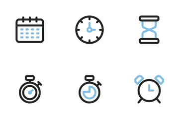 Hora e data Pacote de Ícones