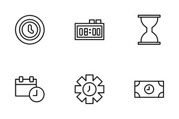 Horloge Icon Pack