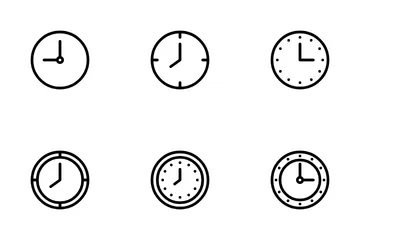 Horloge Icon Pack