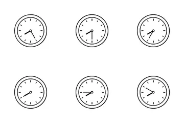 Horloges analogiques intemporelles Pack d'Icônes