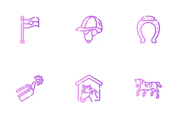 Horse Riding Icon Pack