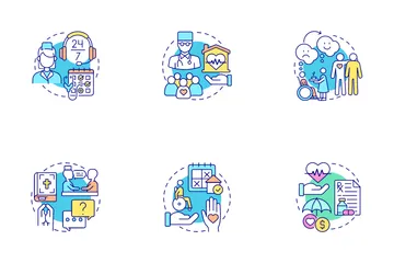Hospice And Palliative Care Icon Pack
