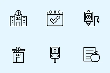 Hospital Facilities Icon Pack