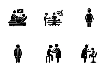 Hospital Patient Icon Pack